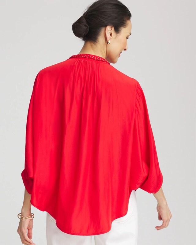 Braided Batwing Blouse - image 3